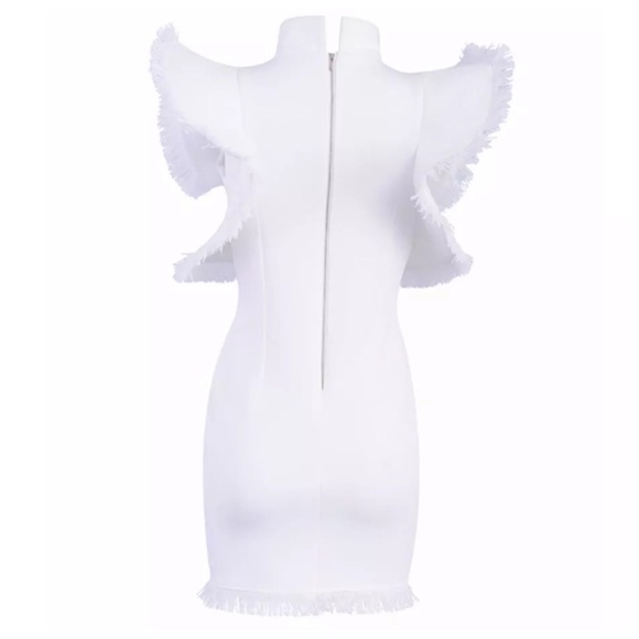 🌞 The Lara Ruffle Scuba Fabric Dress - Picture 5 of 8